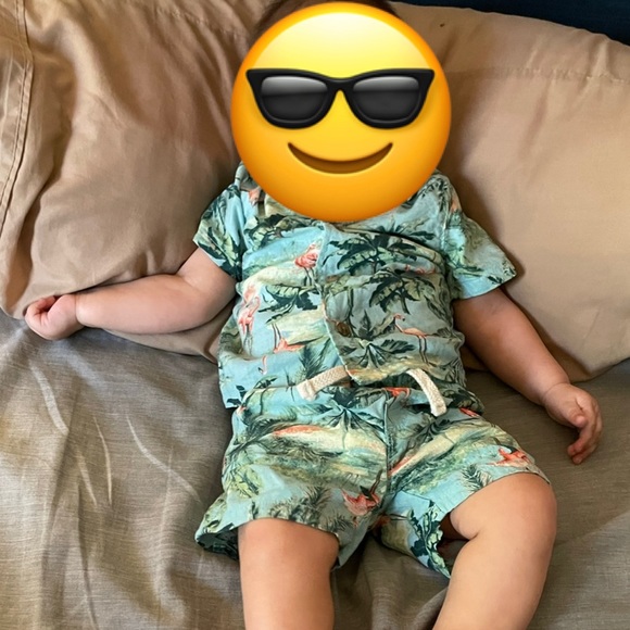 Beach Flamingo Boy Outfit - Picture 4 of 4